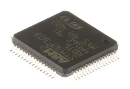 Produktfoto 1 von STMicroelectronics Mikrocontroller STM32F103RB ARM Cortex M3 32 bit Flash Oberfläche 128kB LQFP 64-Pin 72 MHz 20 kB RAM