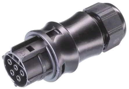 Produktfoto 1 von Wieland RST20i5 Beleuchtungssteckverbinder, Kabel Stecker, Rundsteckverbinder, Schraubbefestigung 20A, Kontakte: 5 IP68,