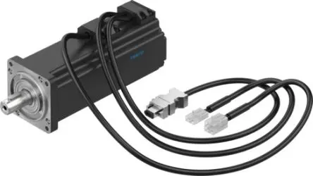Produktfoto 1 von Festo EMMB-AS Servomotor, 3.81 Nm, 300V, 6000U/min, 400 W, 1.4 Nm, B. 255mm, T. 8 mm, L. 255 mm