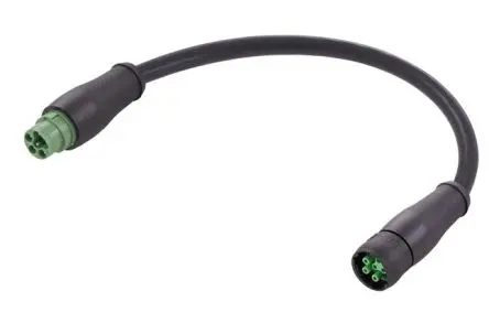 Produktfoto 1 von HARTING Circular Connectors Size 15, 6-polig Kabel assembliert, Stecker Stecker 6 / Gerade Buchse, Länge 1.5 m