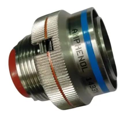 Amphenol India, M83723 MIL-Spec Rundsteckverbinder Gerade, 5-polig, 600V, Gehäuse 10 Stecker, MIL-C-83723, Silber Buchse