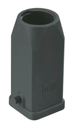 Produktfoto 1 von HARTING Han A Gehäuse für robusten Stromversorgungsstecker Einhebel 2 3A Haube, IP44