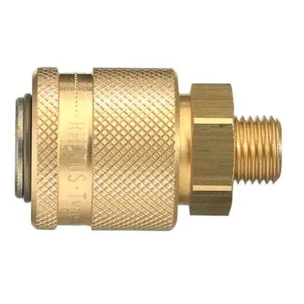 Produktfoto 1 von Legris Pneumatische Schnellsteckkupplung, Aluminiumeloxal 1/4 in Stecker, 30mm