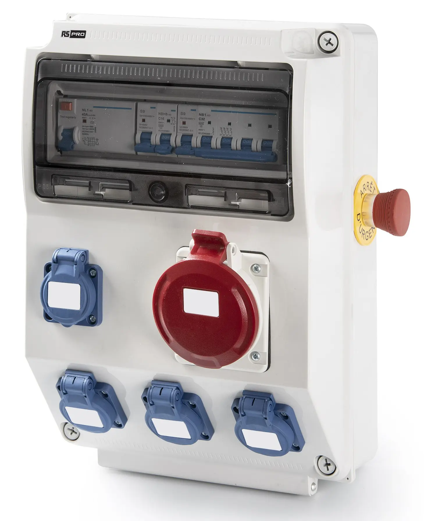 Produktfoto 1 von RS PRO Leistungssteckverbinder Stecker, 400 V / 32A IP44