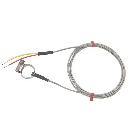 Produktfoto 1 von RS PRO Pipe Clamp Thermocouple Edelstahl Rohroberflächen-Thermoelement Typ K, Ø 30 mm x 2 m → 350 °C