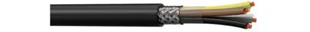 AXINDUS CY Steuerkabel, 4-adrig 2.5mm² 14 AWG Schwarz Geschirmt, Polyvinylchlorid