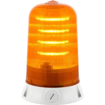Produktfoto 1 von RS PRO LED Dauer, Umdrehung, Filament/Warnsummer Signalleuchte 12V Gelb Basis, Ø 142 mm x 212 mm IP65
