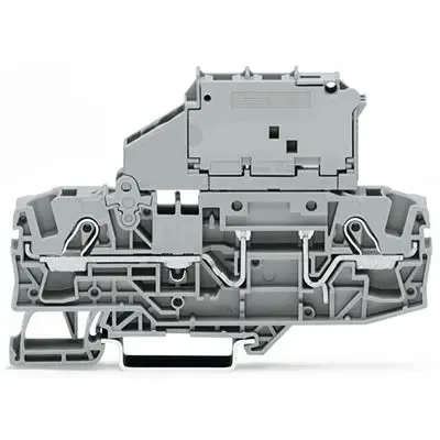 Produktfoto 1 von WAGO TOPJOB S Abgesicherter Anschlussklemmenblock 1 Grau, 6mm², 1000V Einsteck-Anschluss Abgesichert CSA