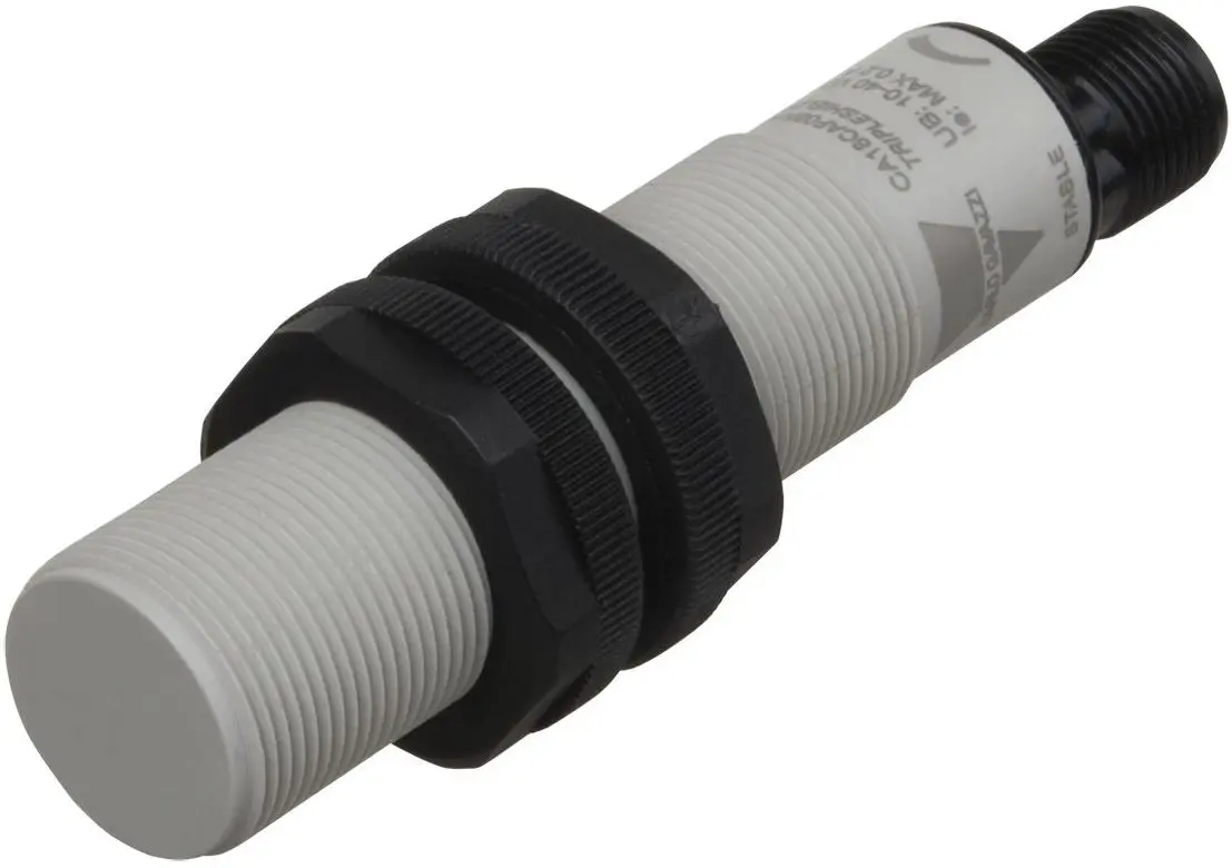 Produktfoto 1 von Carlo Gavazzi CA18CAF M18 Näherungssensor Kapazitiv, Gewinderohr 8 mm NPN 10 → 40 V DC / 200 mA NO, IP67, IP69K