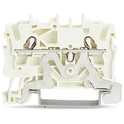 Produktfoto 1 von WAGO TOPJOB S Anschlussklemmenblock DIN-Schiene 1 Weiß, 2.5mm² Zugfederklemme ATEX, EAC Ex, IECEx