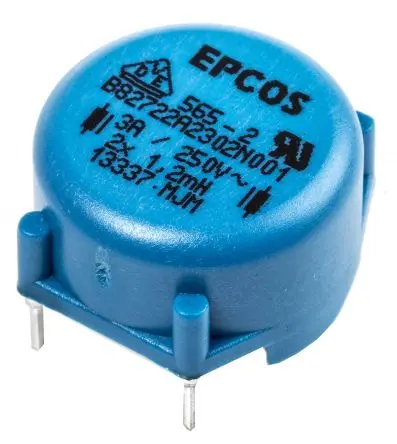Produktfoto 1 von TDK B82721A Netzleitungsdrossel, Ferrit-Kern, 1.2 mH, 3 A, Radial / R-DC 56 mΩ, Ø 20 mm, Ø 0.7 mm x 13.3 mm