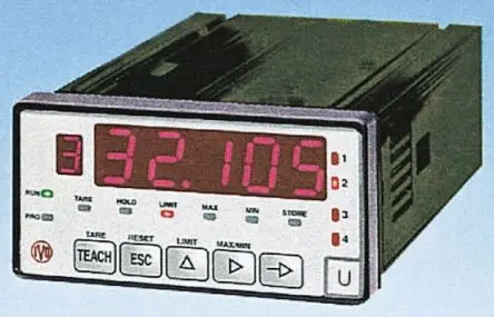 Baumer PA422 LED Digitales Multifunktionsmessgerät für Druck, Drehfedern, Gewicht H 93 mm B 45 mm 5-Stellen T. 150 mm 14