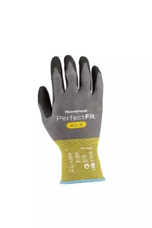 Produktfoto 1 von Honeywell Perfect Fit 3.0 Schneidfeste Handschuhe Größe 10 Aktivkohle, HPPE, Nylon, Polyurethan Schwarz, Grau