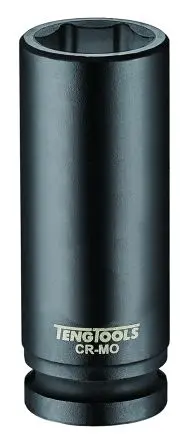 Produktfoto 1 von Teng Tools 1/2 in, 27 mm Tiefschlag-Stecknuss Tiefschlag-Stecknuss Chrom-Molybdän, 80 mm