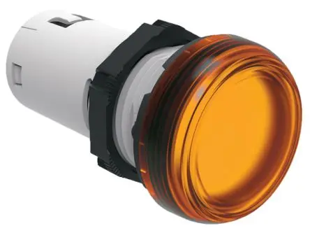 Produktfoto 1 von Lovato Anzeigelampe LPML 12V Orange, Ausschnitt-Ø 22 mm LED Ring Rund IP66, IP67, IP69K Schraube