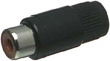 Produktfoto 1 von Lumberg Gerade Schwarz Cinchbuchsen, Nickel, 34V ac/dc, Kabel 2A