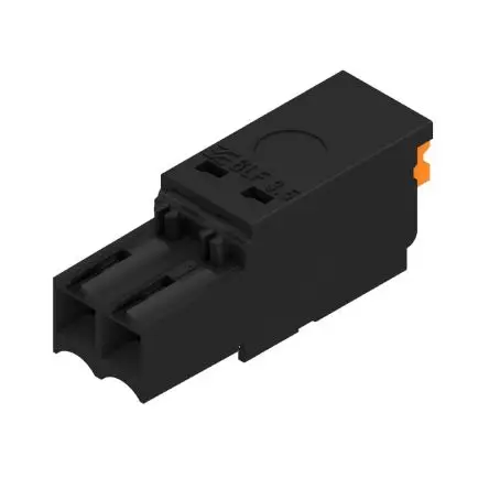 Produktfoto 1 von Weidmüller 2459280000 Leiterplattenbuchse Gerade 2-polig / 1-reihig, Raster 3.5 mm Einsteck-Anschluss