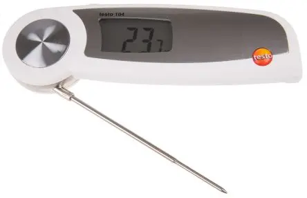Produktfoto 1 von Testo Temperatursensor, 104, Temperaturfühler, 1 bis 250 °C ±0.5°C max, Messelement Typ Einstich, ISO-kalibriert