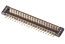 Produktfoto 1 von Molex 503304 Leiterplattenleiste, Raster 0.4 mm Raster Platine, Platine-Platine, Unisoliert