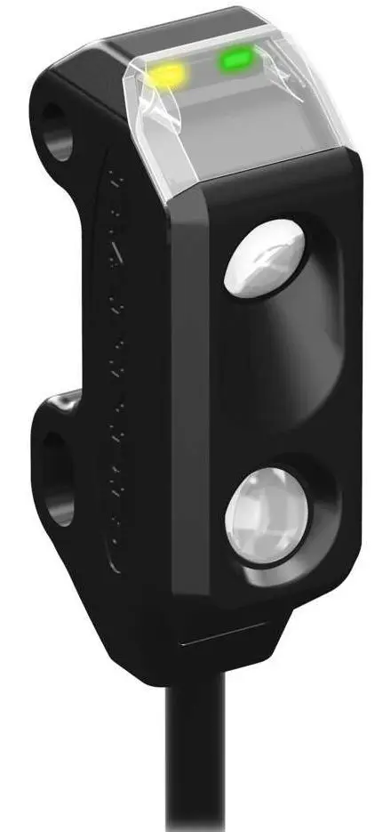 Banner Rechteckig Optischer Sensor, Konvergenter Modus, Bereich 10 mm, NPN Ausgang, Anschlusskabel, Hellschaltend