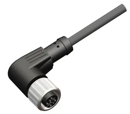 Produktfoto 1 von RS PRO CBF12, 5-polig Sensor-Betätigungselementkabel, Rechtwinklig Buchse / Nicht abgeschlossen Nicht abgeschlossen,