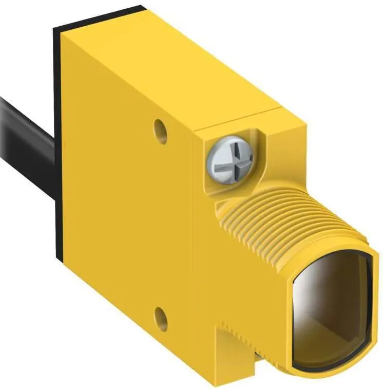 Produktfoto 1 von Banner Rechteckig Optischer Sensor, Dagegen, Bereich 30 m, Anschlusskabel