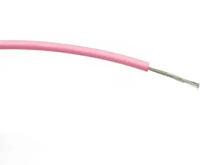 Produktfoto 1 von RS PRO Schaltdraht, 20 AWG 100 m Rosa Ø 1.65 mm 16 Litzen Polyvinylchlorid