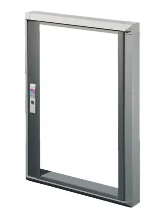 Produktfoto 1 von Rittal FT 2735 Sichtfenster 47 mm x 500mm Serie TS, VX, VX SE x 270 mm, Aluminium-Strangpressprofil, IP54, Grau