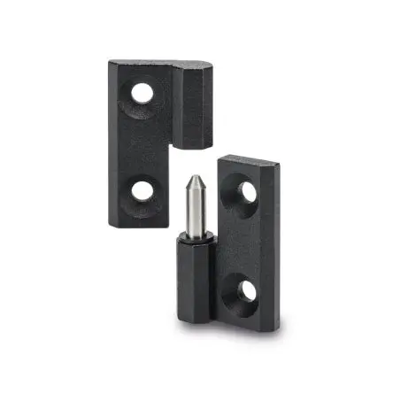 Produktfoto 1 von Elesa Zinklegierung Flaggen-Scharnier Fahnenschuh Abhebbar Angeschraubt Freischwingend, 15 mm x 60mm x 60 mm