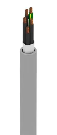 Produktfoto 1 von Alpha Wire Xtra-Guard FLEX Performance Cable Mehrkern-Industriekabel, 5-adrig Grau Ungeschirmt, 30.5 m,