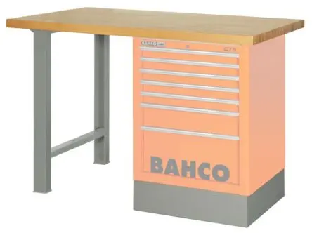 Produktfoto 1 von Bahco 1495KWB15TW Werkbank Tragbar Stahl Werkbank L. 1500 mm B. 750mm H. 1030 mm, Traglast 1500kg