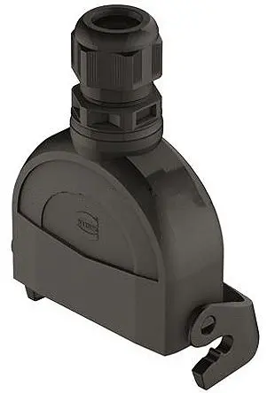 Produktfoto 1 von HARTING Han-Eco Gehäuse für robusten Stromversorgungsstecker 1 Hebel 1, Kabel 16A Kupplungsgehäuse, IP65