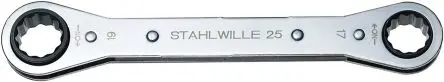 Produktfoto 1 von STAHLWILLE Ratschenringschlüssel 3/4 in, Länge 139mm