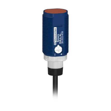 Produktfoto 1 von Telemecanique Sensors XUB Zylindrisch Optischer Sensor, Diffus, PnP Ausgang, Kabel