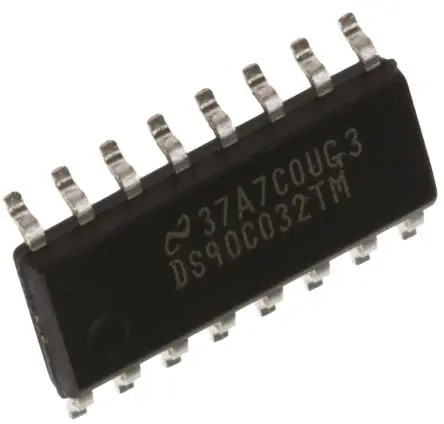 Produktfoto 1 von Texas Instruments Empfänger-IC 4 LVDS TTL, 155 Mbit/s Oberfläche 4 Elem./Chip, SOIC 16-Pin