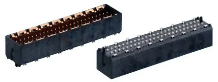 Produktfoto 1 von Fischer MicroSpeed Leiterplattenleiste Gerade, 50-polig / 2-reihig, Raster 1 mm Raster Oberfläche, Platine-Platine,