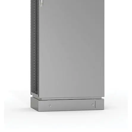Produktfoto 1 von nVent HOFFMAN Weichstahl Sockel Opak Sockel Umbra-Grau, Grau, 800 mm, für Gehäuse, H. 100 mm, T. 60 mm
