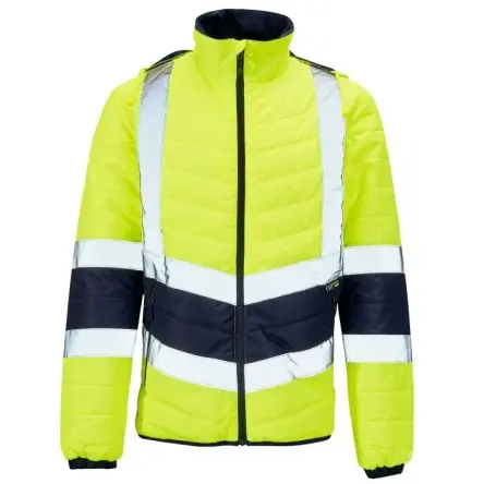 Supertouch SHV Unisex Gut sichtbar Jacke 100 % Polyester Marine, Gelb, Größe XL