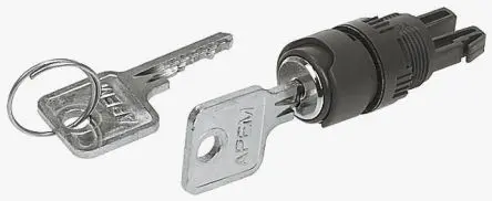 Produktfoto 1 von APEM A01 Schlüsselschalterkopf 16 mm 2 Positionen Rastend IP65