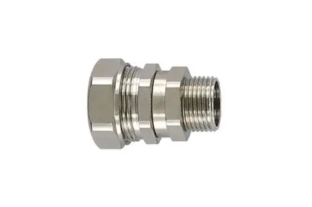Produktfoto 1 von HellermannTyton PSRSC-SMC Messing vernickelt Kabelrohr Fitting Kabelrohr M20 20 mm Silber Messing vernickelt-Finish
