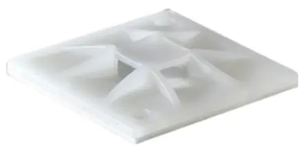 Produktfoto 1 von HellermannTyton QM Befestigungssockel, Nylon Natur 30 mm x 5.1 mm Kabelbinder x 30mm für 4.1 mm