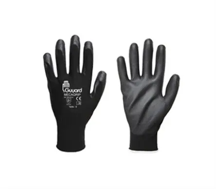 Produktfoto 1 von GUYARD MECA GRIP Arbeitshandschuhe Größe 8 Polyamid Schwarz Polyurethan 10