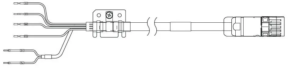 Produktfoto 1 von Omron R88A Kabel Kabel für Serie 1S