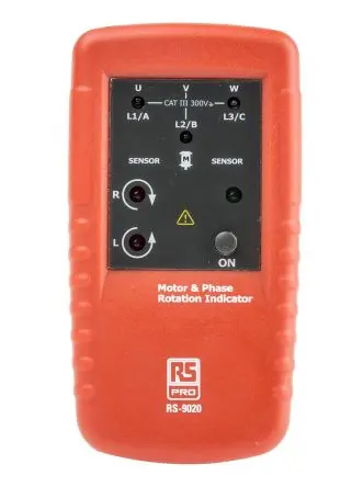 Produktfoto 1 von RS PRO RS9020 Drehfeldrichtungsanzeiger 2 Hz, 400V ac mit Krokodilklemme