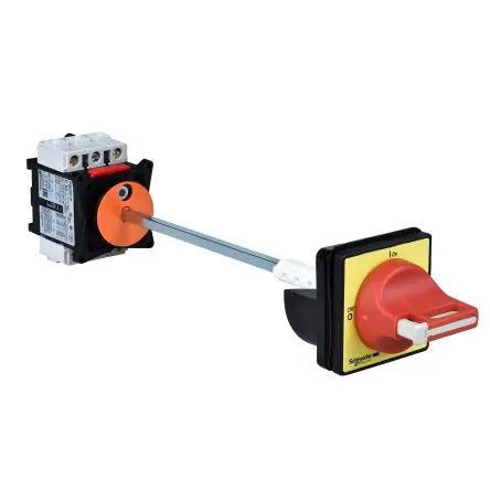 Produktfoto 1 von Schneider Electric TeSyS Vario Trennschalter 3-polig Trennplatte, Schienenverkehr 32A Rot IP65 3-phasig