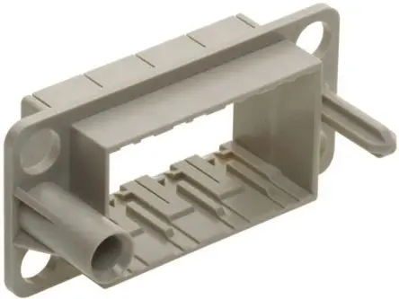 Produktfoto 1 von HARTING HAN Modular Docking-Rahmen für Stromversorgungssteckverbinder in robuster Ausführung, Stecker/Buchse, M4, Oben,