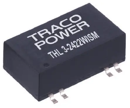 Produktfoto 1 von TRACOPOWER THL 3WISM DC/DC Konverter, 15V dc OUT 100 mA Oberfläche 36V dc 1.5 kV dc 3 W -40 °C 85 °C