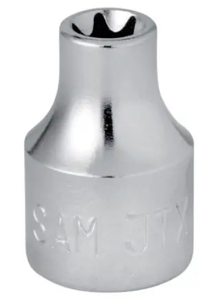 SAM 3/8 in T8 Schraubbit, Innensechsrund Chrom Vanadium Stahl, 1-teilig, 26mm