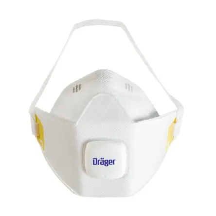 Produktfoto 1 von DRAEGER X-plore 1910 Staubschutzmaske FFP1 (EU) 2016/425, AS/NZS 1716/2012, SANS 50149:2003, EN 149:2001+A1:2009 Weiß,