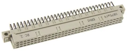 Produktfoto 1 von Fischer Klasse C2 DIN 41612 Stecker gewinkelt, 96-polig / 3-reihig, Raster 2.54 mm Raster Buchse